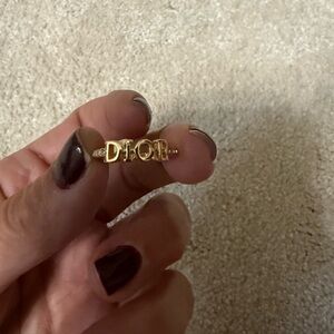 Dior Gold Logo Ring for Women